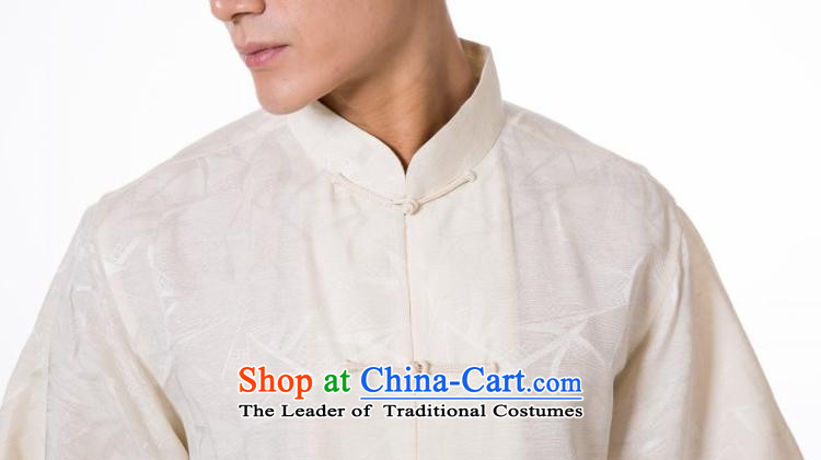 The dispatch of Tang Dynasty summer men's silk short-sleeved T-shirt retro China wind up charge-back collar new pre-sale yellow floral short-sleeved XL  new pre-sale three days to send out a picture, prices, brand platters! The elections are supplied in the national character of distribution, so action, buy now enjoy more preferential! As soon as possible.