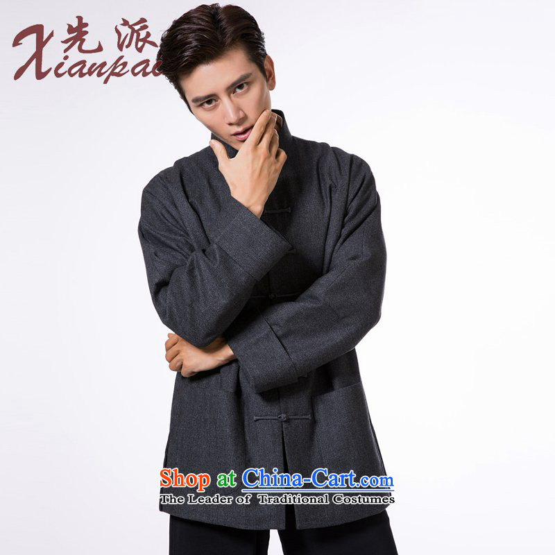 To send the new pre-sale of Tang Dynasty during the spring and autumn men's woolen? thick outer high-end fashion traditional even cuff China wind small gray woolen garment point L   new pre-sale of three days, to send outgoing xianpai () , , , shopping on