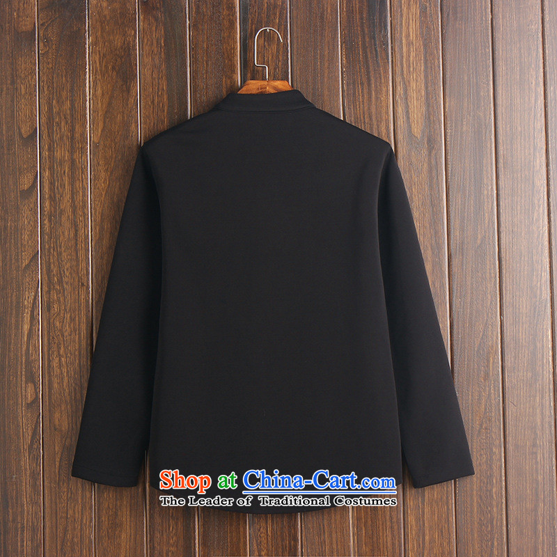 Card of the new 2015 sub-China wind retro Sau San 4 tray clip classical Korean small wind jacket Black XL, card of the Sau San sub-shopping on the Internet has been pressed.