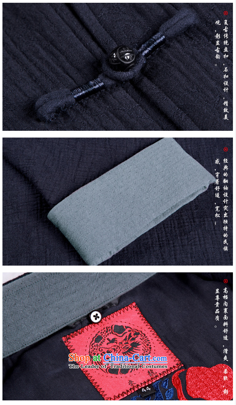 To Tang Dynasty Dragon 2015 autumn and winter New China wind men pure cotton pad flip sleeve jacket 15574 detained Blue 52 pictures, prices, brand platters! The elections are supplied in the national character of distribution, so action, buy now enjoy more preferential! As soon as possible.