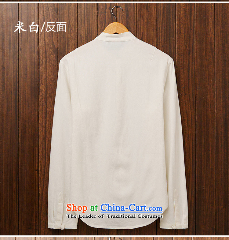 The OSCE to Cayman 2015 autumn and winter new date of Men's Mock-Neck small cotton linen shirt China wind up long-sleeved shirt clip linen large leisure shirt male black XL Photo, prices, brand platters! The elections are supplied in the national character of distribution, so action, buy now enjoy more preferential! As soon as possible.