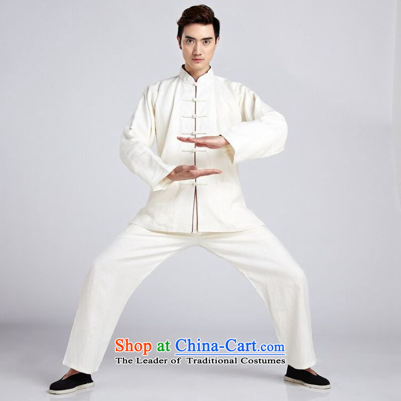 158 Jing Tai Chi service men Kit Chinese tunic new collar ethnic Han-tang - 2) Navy , L 158 jing shopping on the Internet has been pressed.