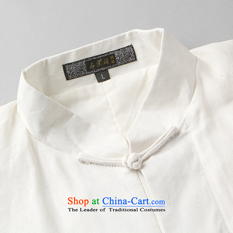 158 Jing Tai Chi service men Kit Chinese tunic new collar ethnic Han-Tang Gown - 6) White XXXL picture, prices, brand platters! The elections are supplied in the national character of distribution, so action, buy now enjoy more preferential! As soon as possible.