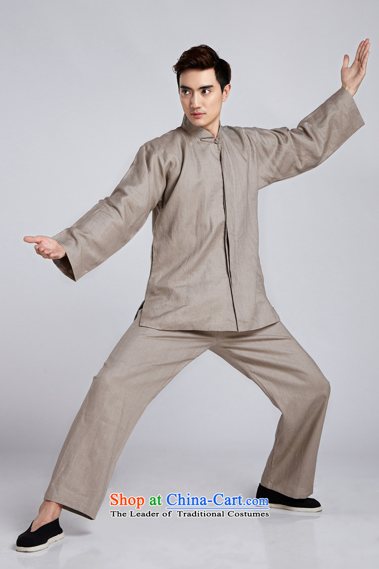 158 Jing Tai Chi service men Kit Chinese tunic new collar ethnic Han-Tang Gown - 6) White XXXL picture, prices, brand platters! The elections are supplied in the national character of distribution, so action, buy now enjoy more preferential! As soon as possible.