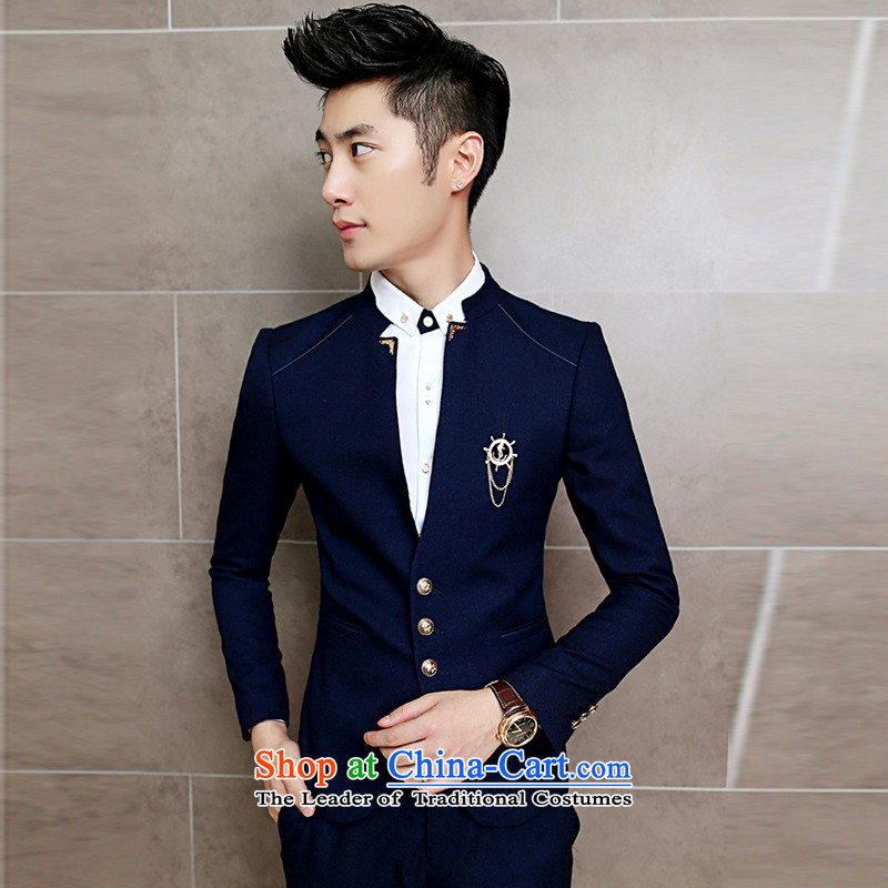 Eslite autumn and winter 2015 New China collar leisure single piece suit X05 DEEP BLUE (CENPIN Eslite, L) , , , shopping on the Internet