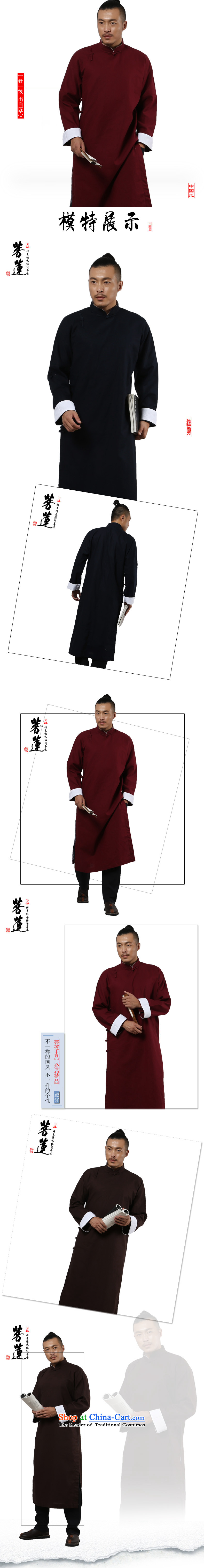 On Lin cotton linen flax zen retro Tang dynasty scholar, the China wind traditional comic dialogs of the Republic of Korea, Mr. long gown use Tibetan Red XXL picture, prices, brand platters! The elections are supplied in the national character of distribution, so action, buy now enjoy more preferential! As soon as possible.