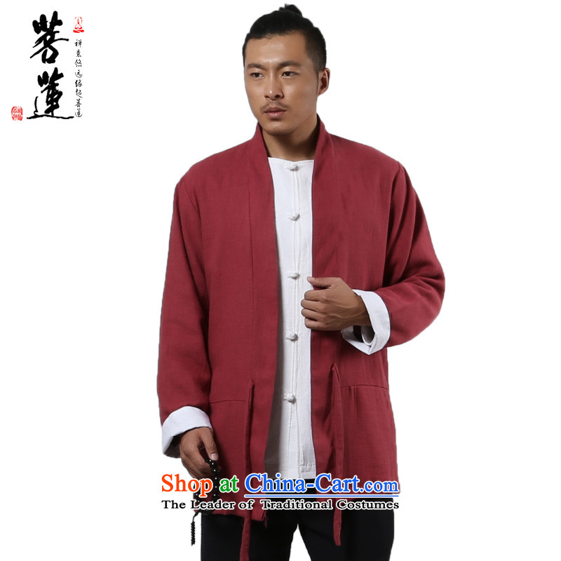 The pursuit of long-sleeved linen Lin winter cotton linen zen retro Tang jackets China wind jacket from Han to Tang Wai light jacket , L, pursue Wu , , , English thoroughbred shopping on the Internet