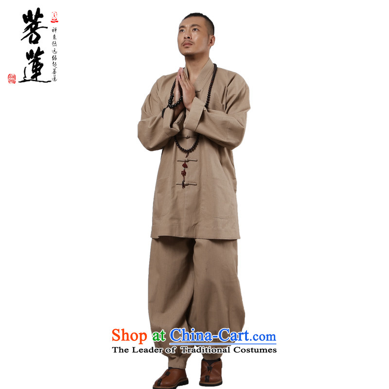 On Lin Zen men cotton linen flax, autumn and winter meditation renunciates tray clip ball-Service service kit meditation- XL, pursue Wu , , , shopping on the Internet