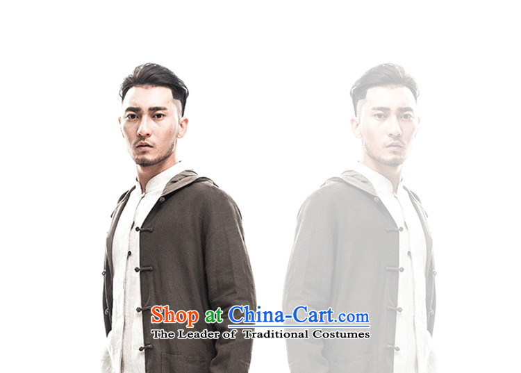 Mrs Rafael Hui Carter jacket male China wind cotton linen men Tang tray clip hoodie retro national wind jacket and pale beige linen L picture, prices, brand platters! The elections are supplied in the national character of distribution, so action, buy now enjoy more preferential! As soon as possible.
