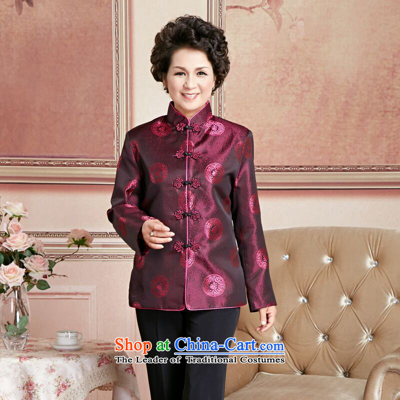 158 Jing Chu replacing older persons in the Tang dynasty couples men long-sleeved birthday too Shou Chinese Dress elderly woman's robe , M, Li Jing shopping on the Internet has been pressed.