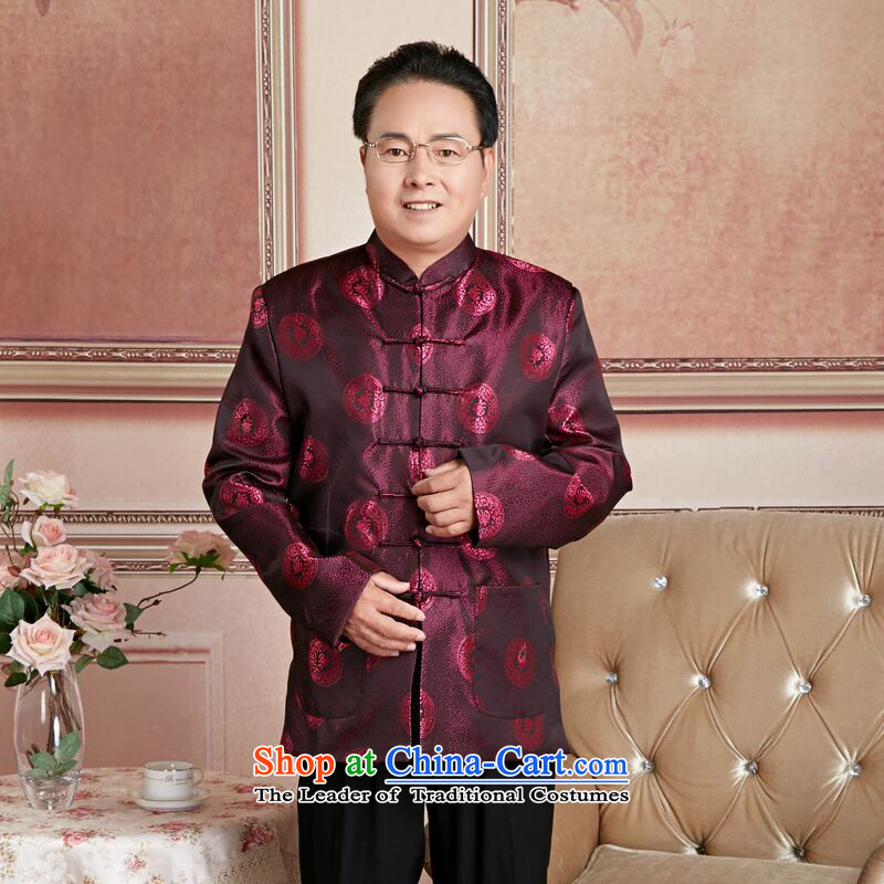 158 Jing Chu replacing older persons in the Tang dynasty couples men long-sleeved birthday too Shou Chinese Dress elderly woman's robe , M, Li Jing shopping on the Internet has been pressed.