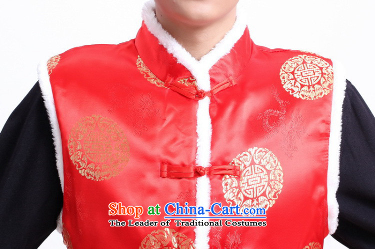 158 Jing autumn and winter men of the Tang Dynasty Fleece Vest folder, a vest supermarket hotel restaurant - 5) will suit XL Photo, prices, brand platters! The elections are supplied in the national character of distribution, so action, buy now enjoy more preferential! As soon as possible.