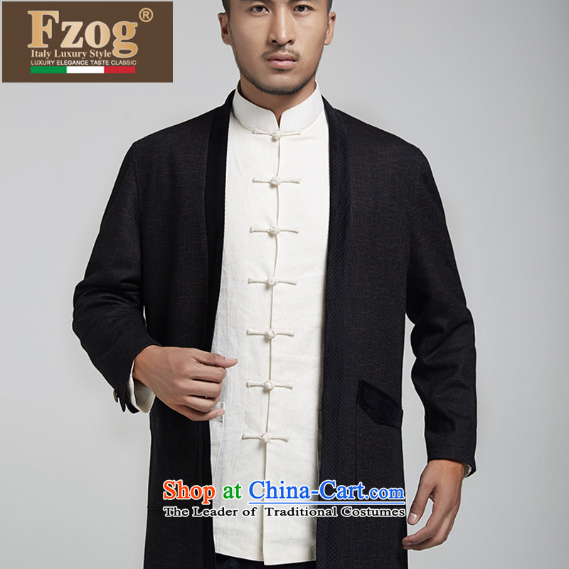 Phaedo of FZOG/ autumn and winter new thick warm China wind men in long collar Sau San Tong-pack Black XL,FZOG,,, youth shopping on the Internet