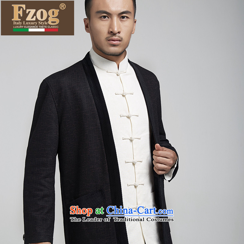 Phaedo of FZOG/ autumn and winter new thick warm China wind men in long collar Sau San Tong-pack Black XL,FZOG,,, youth shopping on the Internet