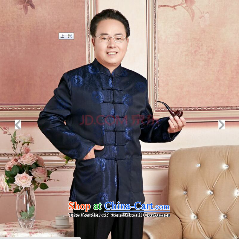 Ms Au King Mansion to Fall/Winter Collections of older persons in the Tang dynasty couples men long-sleeved birthday too Shou Chinese Dress elderly woman's will to Jing Ge , , , M shopping on the Internet