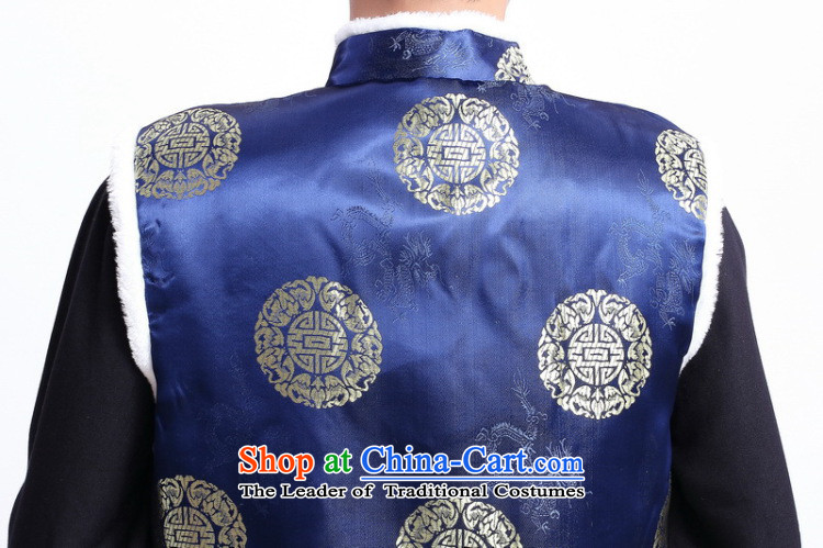 Ms Au King Mansion to autumn and winter men of the Tang Dynasty Fleece Vest folder, a vest supermarket hotel restaurant - 5) will suit M picture, prices, brand platters! The elections are supplied in the national character of distribution, so action, buy now enjoy more preferential! As soon as possible.