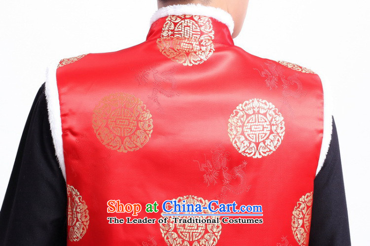 Ms Au King Mansion to autumn and winter men of the Tang Dynasty Fleece Vest folder, a vest supermarket hotel restaurant - 5) will suit M picture, prices, brand platters! The elections are supplied in the national character of distribution, so action, buy now enjoy more preferential! As soon as possible.
