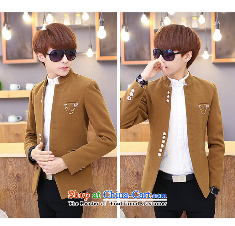 Dan Jie Shi Men pure color Chinese tunic of young men from the Sau San collar single row for jacket casual jacket blue 2XL Photo, prices, brand platters! The elections are supplied in the national character of distribution, so action, buy now enjoy more preferential! As soon as possible.