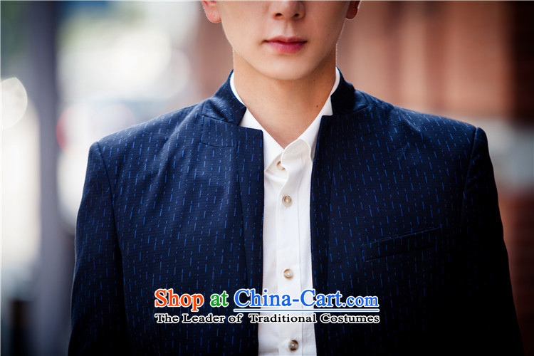 Dan Jie Shi China wind Korean men's classic Chinese tunic Sau San vertical streaks suit for both business and leisure jacket coat white point 48 pictures, prices, brand platters! The elections are supplied in the national character of distribution, so action, buy now enjoy more preferential! As soon as possible.
