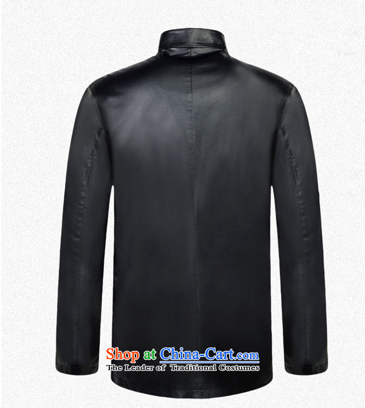 Shuai 2015 autumn and winter Yang Tang dynasty men leather jacket Chinese long-sleeved male Chinese collar PU collar jacket black 170 pictures, prices, brand platters! The elections are supplied in the national character of distribution, so action, buy now enjoy more preferential! As soon as possible.