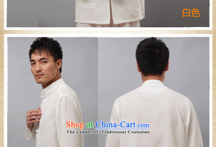 Charlene Choi this cabinet reshuffle is older men fall with tang blouses national costumes collar disc detained leisure exercise clothing - Long-Sleeve white long-sleeved L picture, prices, brand platters! The elections are supplied in the national character of distribution, so action, buy now enjoy more preferential! As soon as possible.