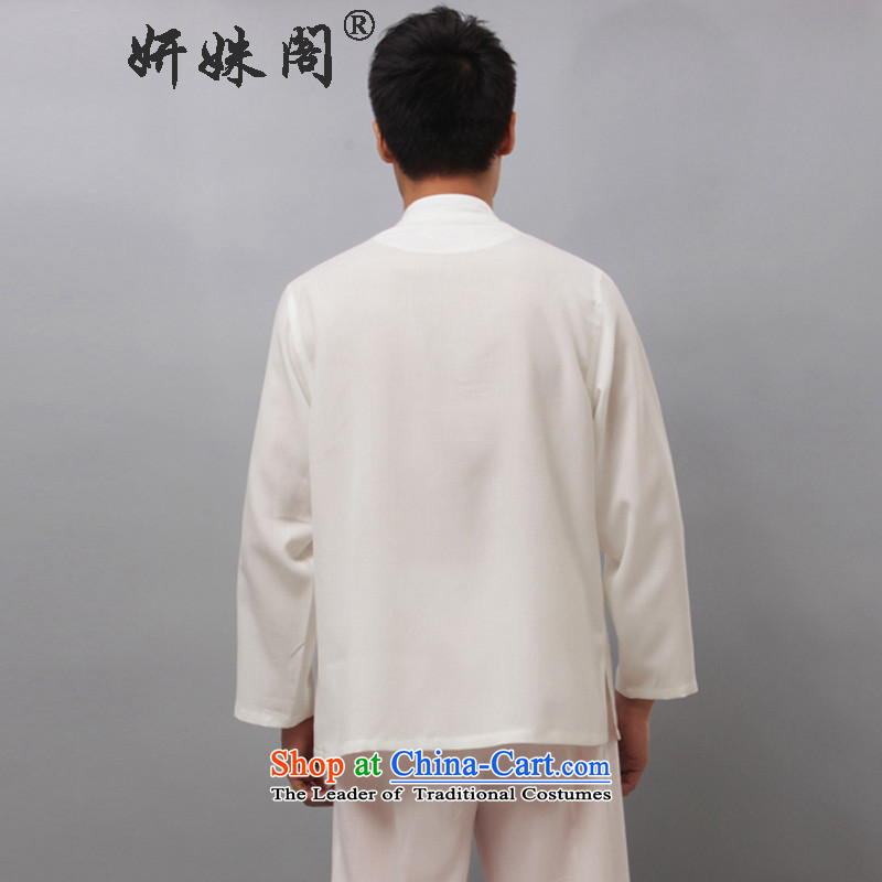 Charlene Choi this cabinet reshuffle is older men fall with tang blouses national costumes collar disc detained leisure exercise clothing - Long-Sleeve white long-sleeved L, Charlene Choi this court shopping on the Internet has been pressed.