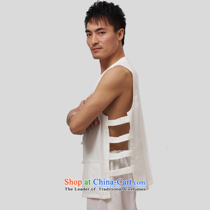 Charlene Choi this cabinet reshuffle is older men Tang dynasty summer morning exercise sleeveless T-shirts or other services vest V-neck shirt, a Kampala shoulder peterkin - Flat, a white short-sleeved T-shirt XL, Charlene Choi this court shopping on the