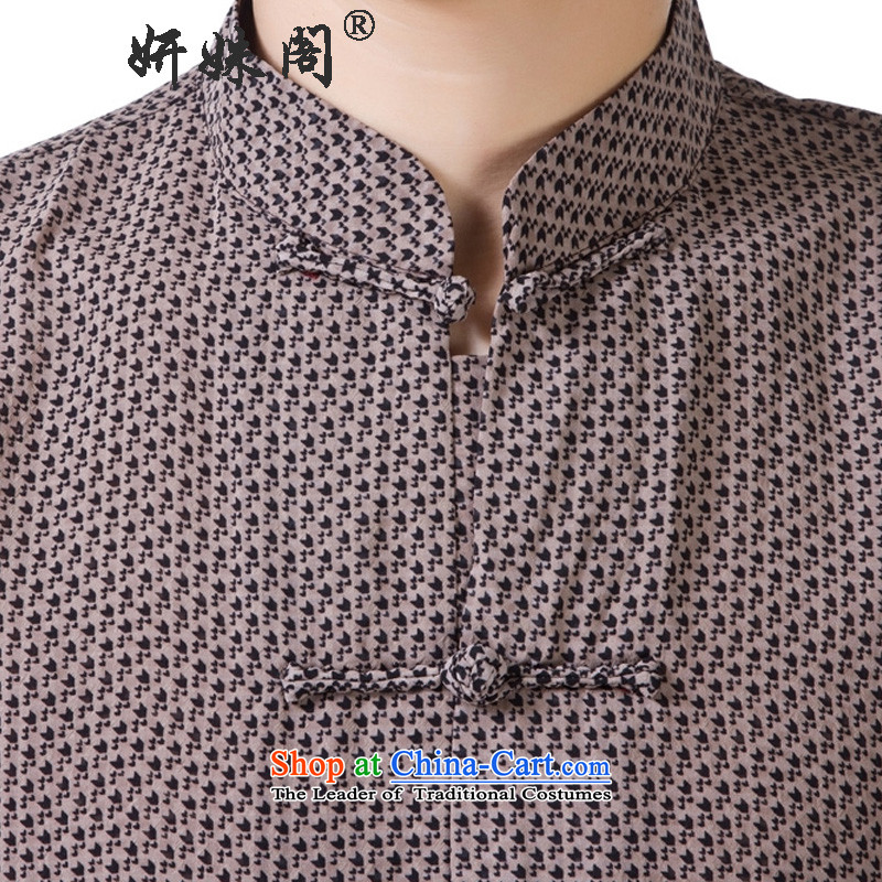 Charlene Choi this cabinet reshuffle is older men's shirts Tang dynasty collar short-sleeved T-shirt dad relaxd fit the traditional national dress - SILK SPECK 2XL, Charlene Choi this Court Lady , , , shopping on the Internet