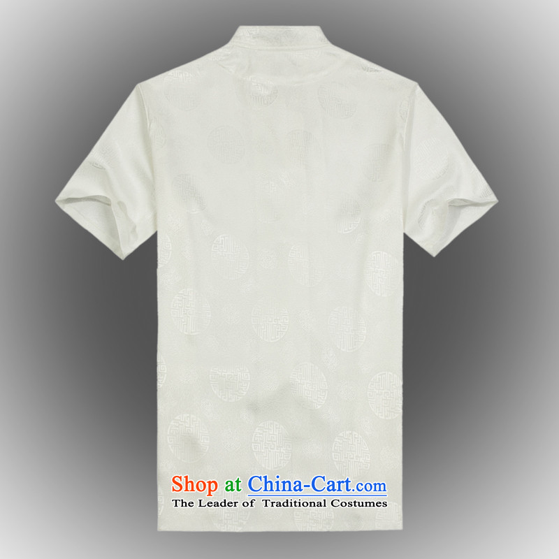 Whig Po 2015 Summer New Products China wind short-sleeved T-shirt men Tang dynasty T-shirt stylish shirt B-002 Tang Services White XL, fruit of shopping on the Internet has been pressed.