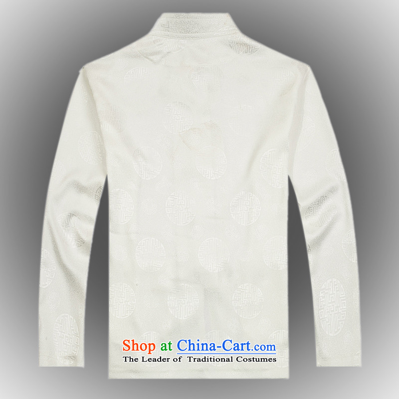 Hot Spring 2015 new products from Vigers Po Tang dynasty China wind men t-shirt T-shirt packaged services silk shirts B-0116a Tang white L(50), ofa fruit , , , shopping on the Internet