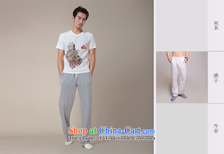 Nt 2.7 no polarity Road, Tang Original summer T shirt of Chinese Mythology Pat Sin Ho Fairy Zixia Chinese short-sleeved T-shirt with round collar stamp male and TEE 334 White M picture, prices, brand platters! The elections are supplied in the national character of distribution, so action, buy now enjoy more preferential! As soon as possible.