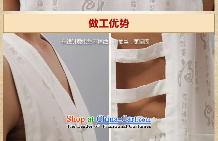 Charlene Choi this cabinet reshuffle is older men's kung fu replacing Tang dynasty summer exercise clothing sleeveless jacket , a V-neck in shoulder bundle-fu, a set of beige field 2XL Photo, prices, brand platters! The elections are supplied in the national character of distribution, so action, buy now enjoy more preferential! As soon as possible.