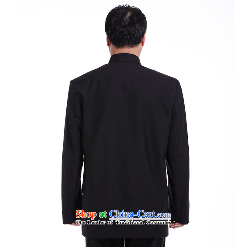 The South in Tang Dynasty nsongnian Chung Man Tang long-sleeved shirt with Chinese clothing spring and autumn Tang dynasty black jacket coat Z6036 male black 195/4XL, south to year (nansongnian) , , , shopping on the Internet
