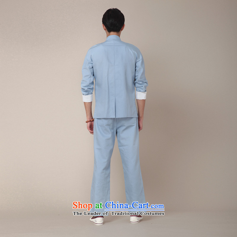 Seventy-tang China wind tai chi trousers Chinese cotton linen trousers elasticated waist relaxd casual pants and Tang dynasty improved pants kung fu trousers autumn new 381 2,005 L, Tsat Tang (seventang design shopping on the Internet has been pressed.)