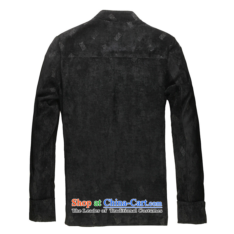 Spring 2015 new products from Vigers Po Man Tang jackets and cotton waffle Tang Dynasty Chinese men casual collar short-pack Black XL, fruit of shopping on the Internet has been pressed.