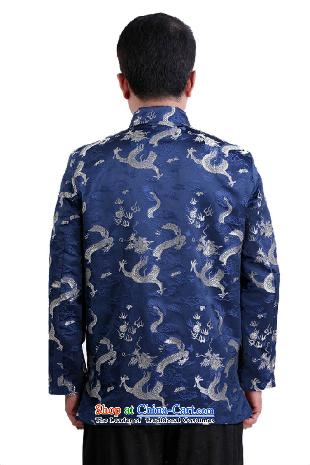 This new cabinet Yeon men in autumn and winter Mock-Neck Shirt leisure older Tang dynasty xl father loose coat festive dress -1102  3XL Blue Photo, prices, brand platters! The elections are supplied in the national character of distribution, so action, buy now enjoy more preferential! As soon as possible.
