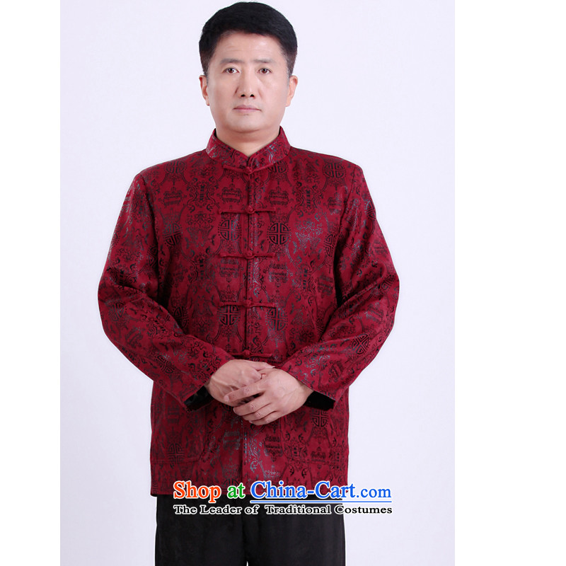 The Rafael Hui Kai autumn and winter new Tang dynasty in older Tang Blouses Chinese men too happy birthday gift shou clothing 131 35  170/red, the Rafael Hui Kai, click shopping on the Internet has been pressed.