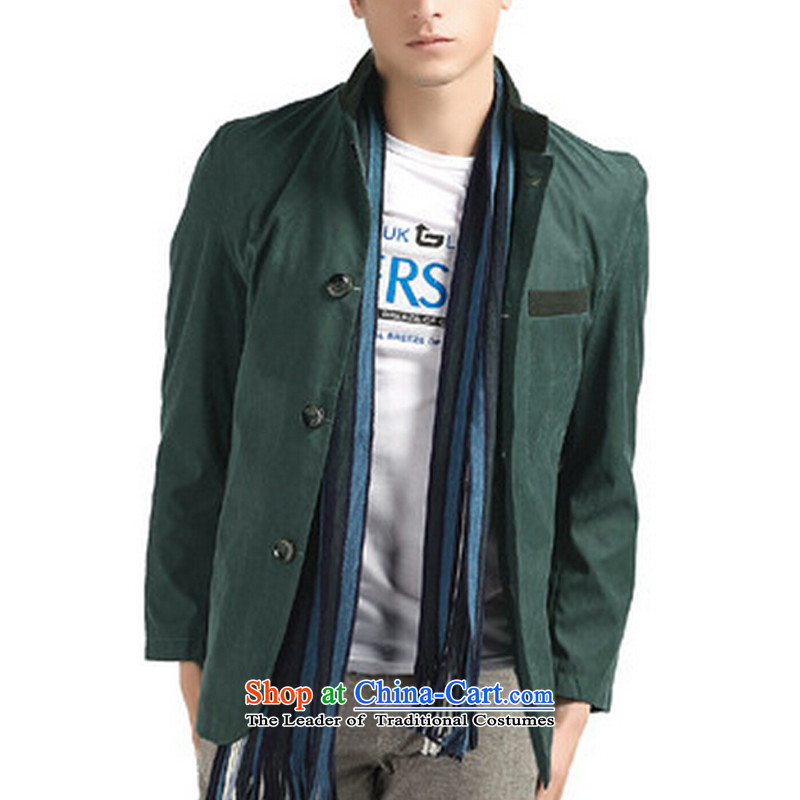 The Wei and Jin equals 2015 Autumn replacing New Men Tang Tang dynasty jacket suit coats of China Wind Jacket coat 6611 Peacock Blue M, the Wei and Jin-mannered , , , shopping on the Internet