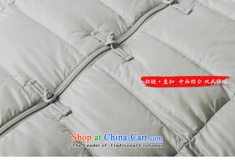 Nt 2.7 no polarity Tang Road down China wind Men's Mock-Neck Leisure Taegeuk stamp light duvet Tang dynasty low down jacket winter thick Chinese national costumes 86-0518silver gray XL Photo, prices, brand platters! The elections are supplied in the national character of distribution, so action, buy now enjoy more preferential! As soon as possible.