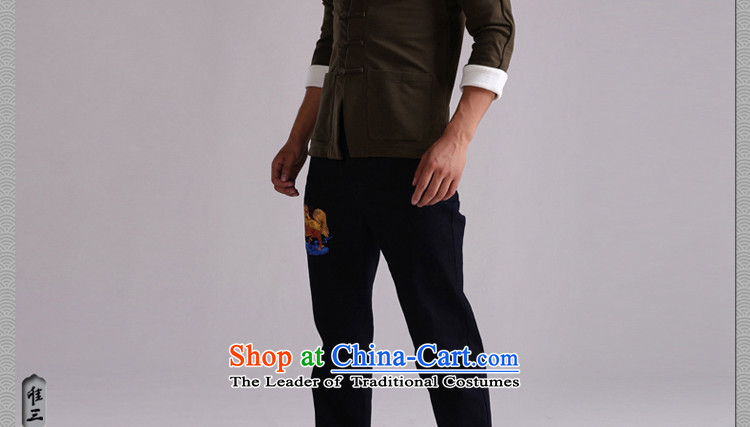 Cd 3 China wind Qinglong improved Tang dynasty sweater and stylish dragon embroidered jacket Chinese Youth Sau San thick qiuchao navy 180/96A(XL) jumbo picture, prices, brand platters! The elections are supplied in the national character of distribution, so action, buy now enjoy more preferential! As soon as possible.