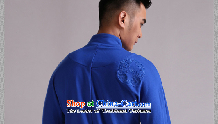 Cd 3 China wind Qinglong improved Tang dynasty sweater and stylish dragon embroidered jacket Chinese Youth Sau San thick qiuchao navy 180/96A(XL) jumbo picture, prices, brand platters! The elections are supplied in the national character of distribution, so action, buy now enjoy more preferential! As soon as possible.