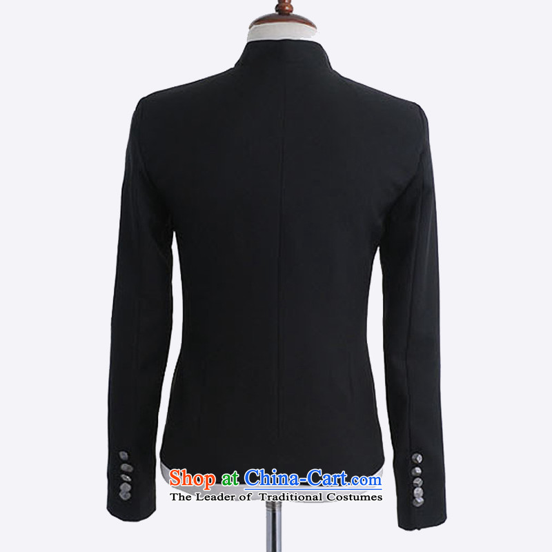 Santo m spring 2015 men's Chinese tunic male and Sau San Korean small jacket men's black suit M Santo m , , , shopping on the Internet