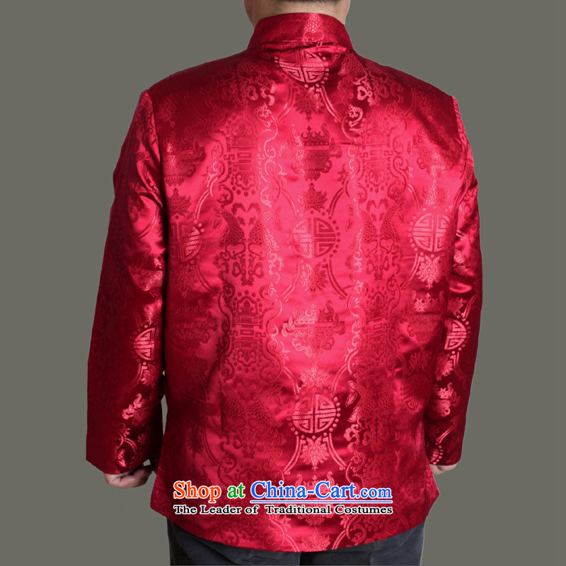 The Cave of the elderly by 2015 autumn and winter new men in the autumn of Tang jacket over older men's life of older persons birthday wearing red 190, Y713 Cave of the elderly has been pressed shopping on the Internet