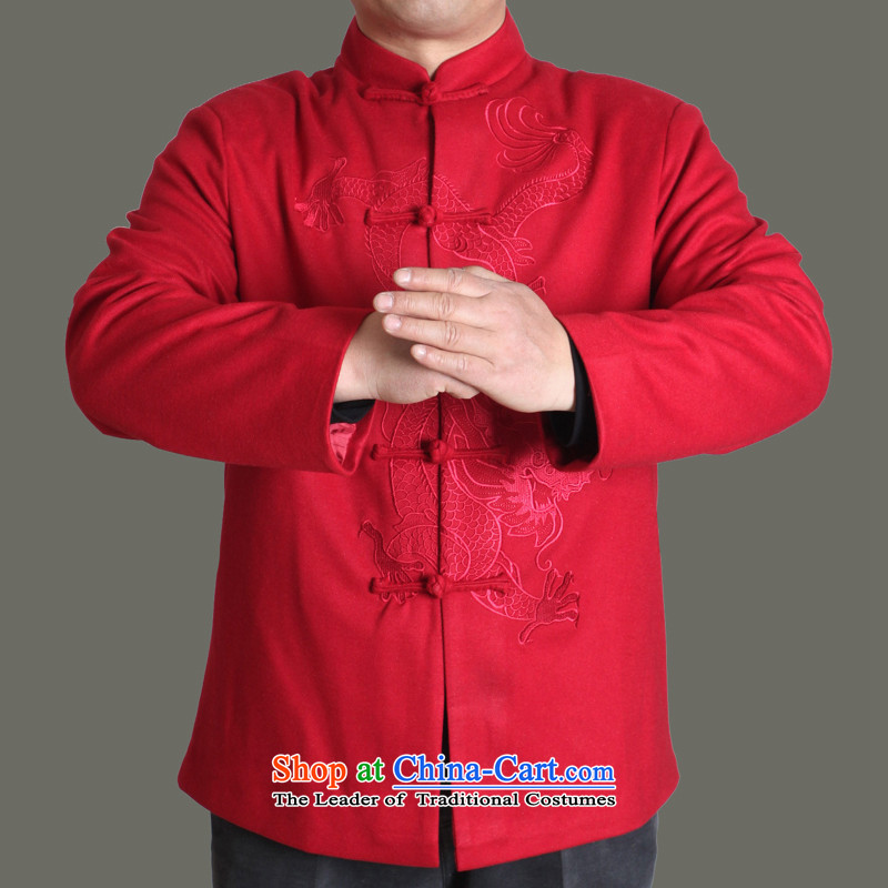 The Cave of the elderly 15 autumn and winter New Men Tang jackets of solid color-Soo Yong burrs Tang dynasty men fall older clothing father upscale Tang dynasty royal blue 180, Adam and Eve Y717 elderly shopping on the Internet has been pressed.