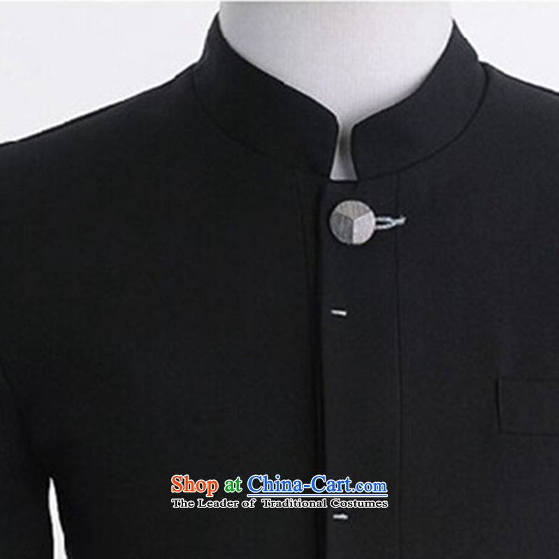 Dan Jie Shi Spring 2015 men's new Korean leisure suit coats collar male Chinese tunic suit small Sau San men 1803 Black XL, Dan Jie Shi (DANJIESHI) , , , shopping on the Internet