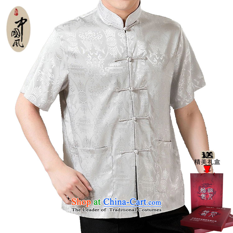 Jumbo-Adam and Eve elderly Amoi upscale male 15 loose short-sleeved summer men in uniform national older men fish-tang blouses father short-sleeved T-shirt, Adam and Eve red 170 elderly shopping on the Internet has been pressed.