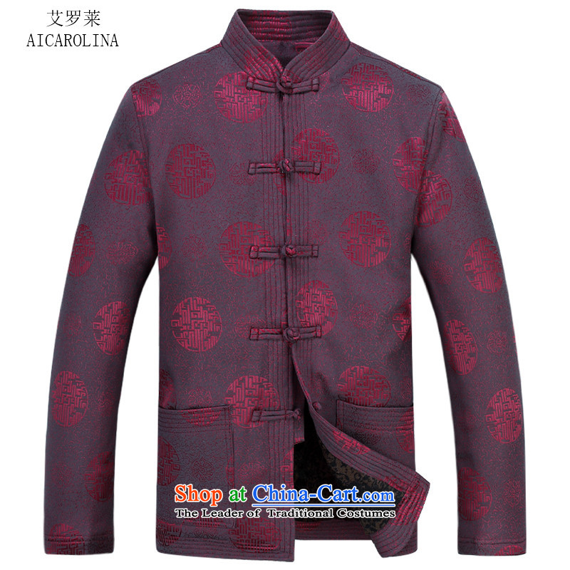 Hiv Rollet men Tang dynasty autumn and winter new liberal version leisure long-sleeved cotton Tang Dynasty Package Male Red Kit XL, HIV (AICAROLINA ROLLET) , , , shopping on the Internet