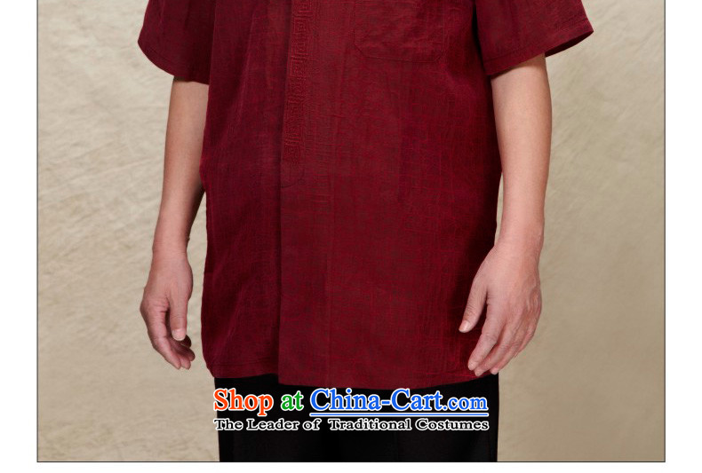 Wood of 2015 Summer really new and old age are Tang blouses silk-men father load 116.1 04 deep red M picture, prices, brand platters! The elections are supplied in the national character of distribution, so action, buy now enjoy more preferential! As soon as possible.