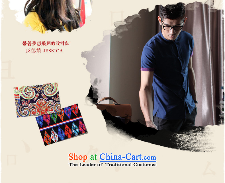 The sons and daughters of the oriental original Tang dynasty youth summer men short-sleeved improved Han-Chinese ethnic vogue shirt flower gray XXL recommendations 175-180 height picture, prices, brand platters! The elections are supplied in the national character of distribution, so action, buy now enjoy more preferential! As soon as possible.