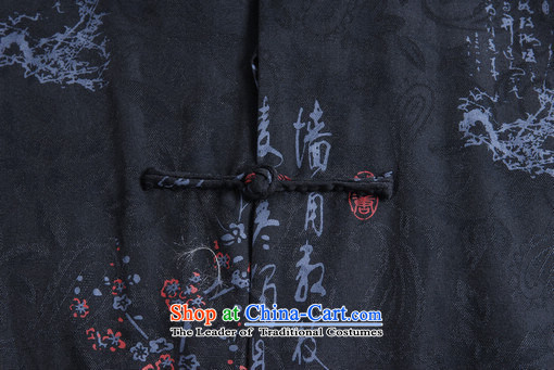158 Jing in Tang Dynasty older men and summer collar cotton stamp Tang dynasty China wind men large short-sleeved black 3XL( M0022 men recommendations 180-210 catty) Picture, prices, brand platters! The elections are supplied in the national character of distribution, so action, buy now enjoy more preferential! As soon as possible.